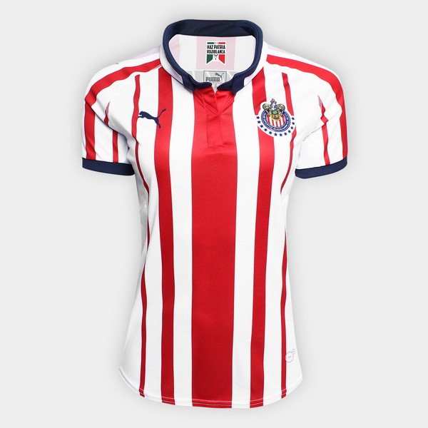 Trikot Guadalajara Heim Damen 2018-19 Rote Weiß Fussballtrikots Günstig